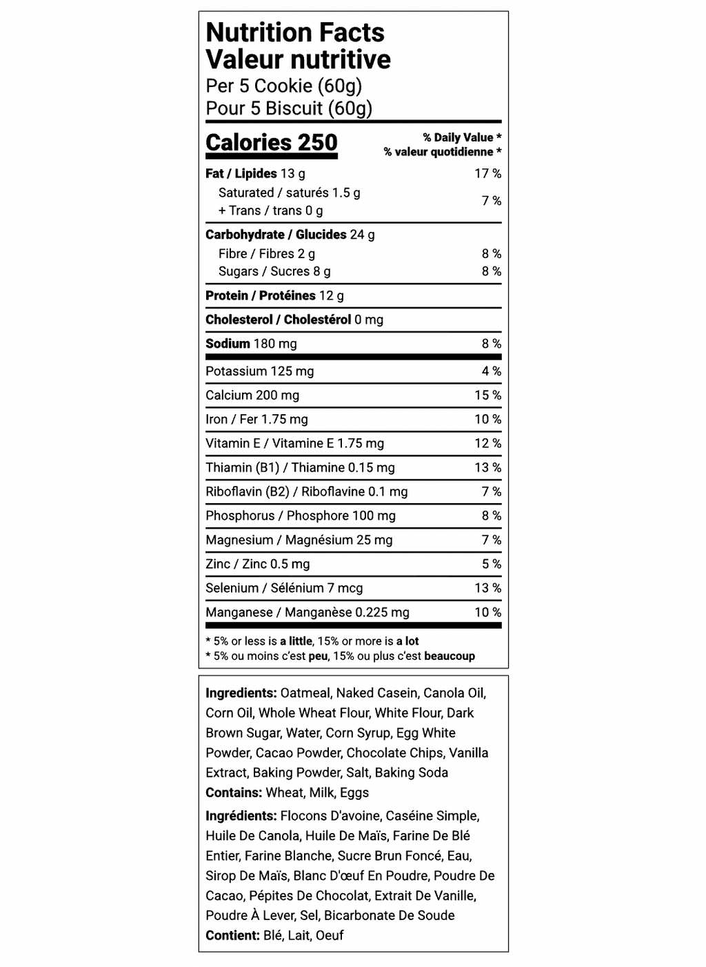 Biscuits Double Chocolat