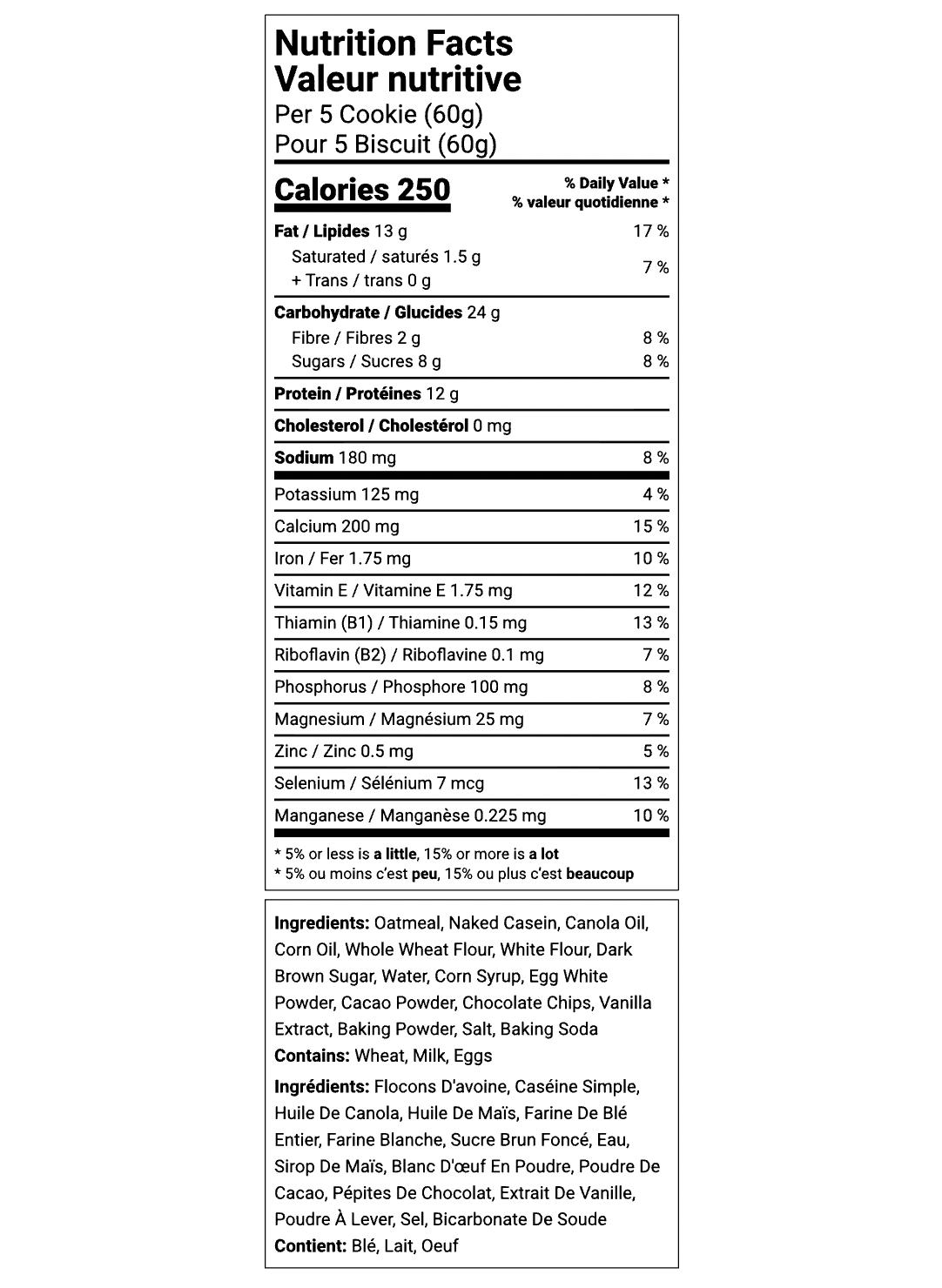 Biscuits Double Chocolat